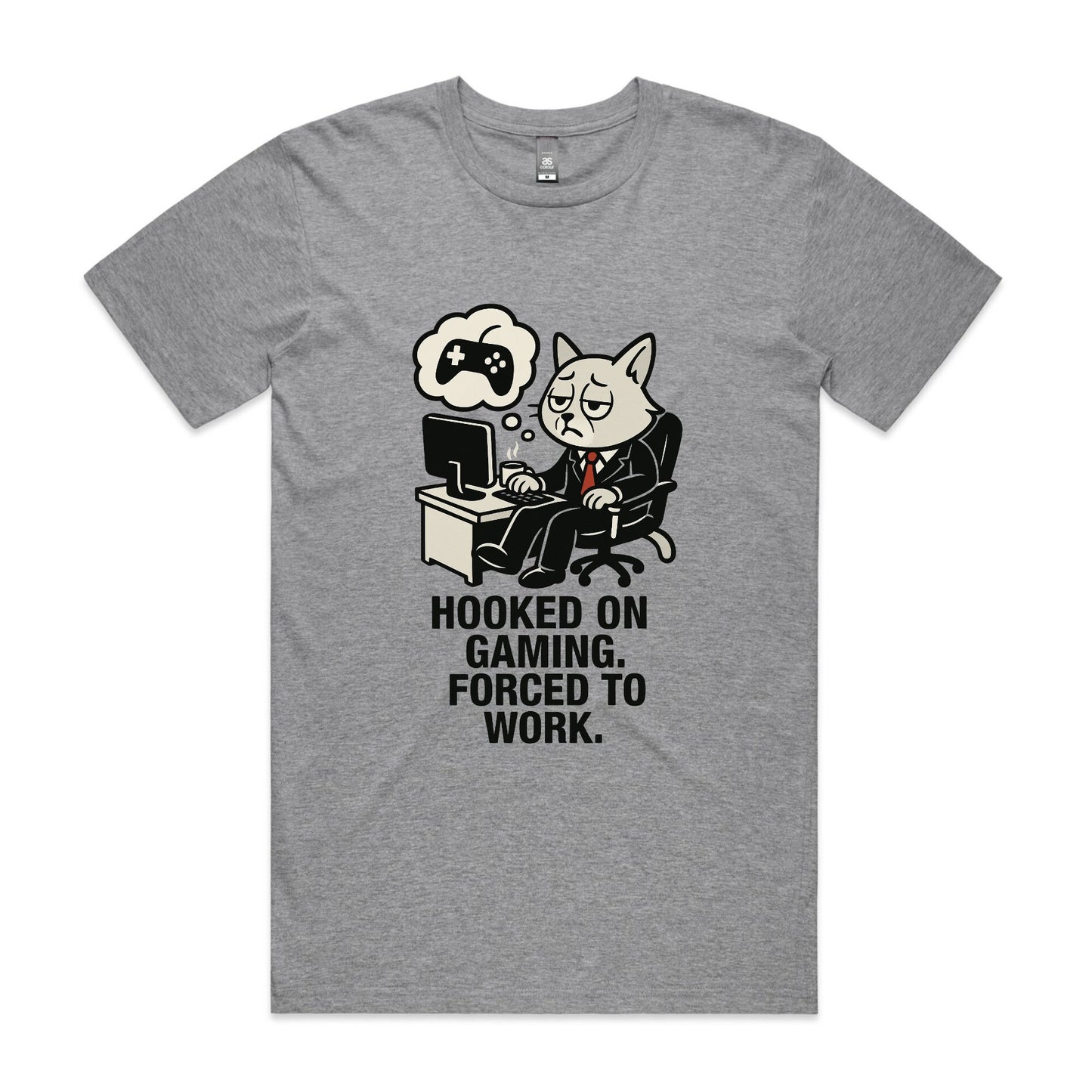 Hooked on Gaming – Cat Gamer Tee