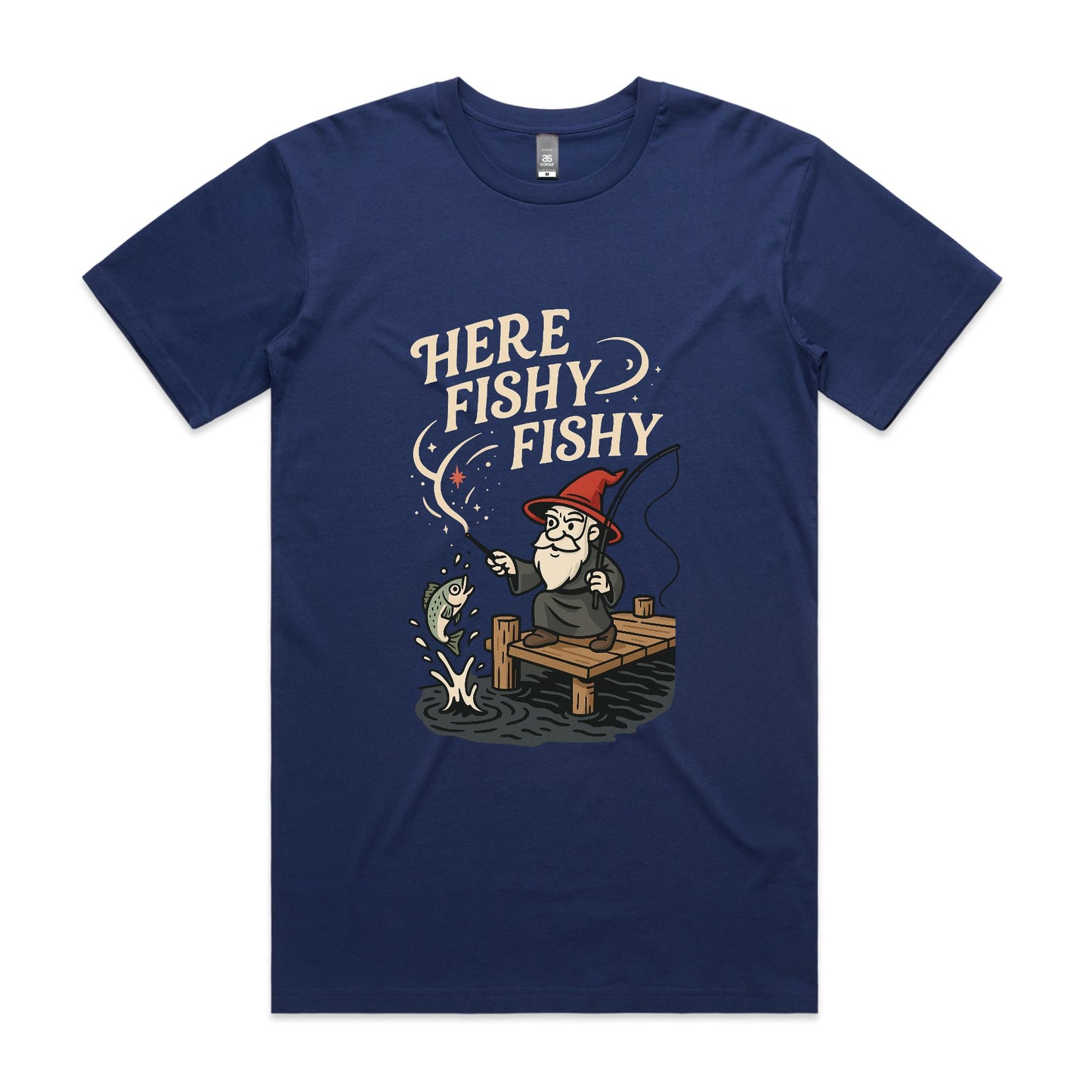 Here Fishy Fishy – Spellcaster Angler Tee