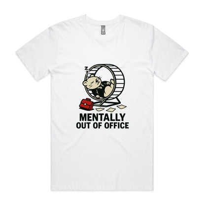 Mentally Out of Office – Hamster Wheel Tee