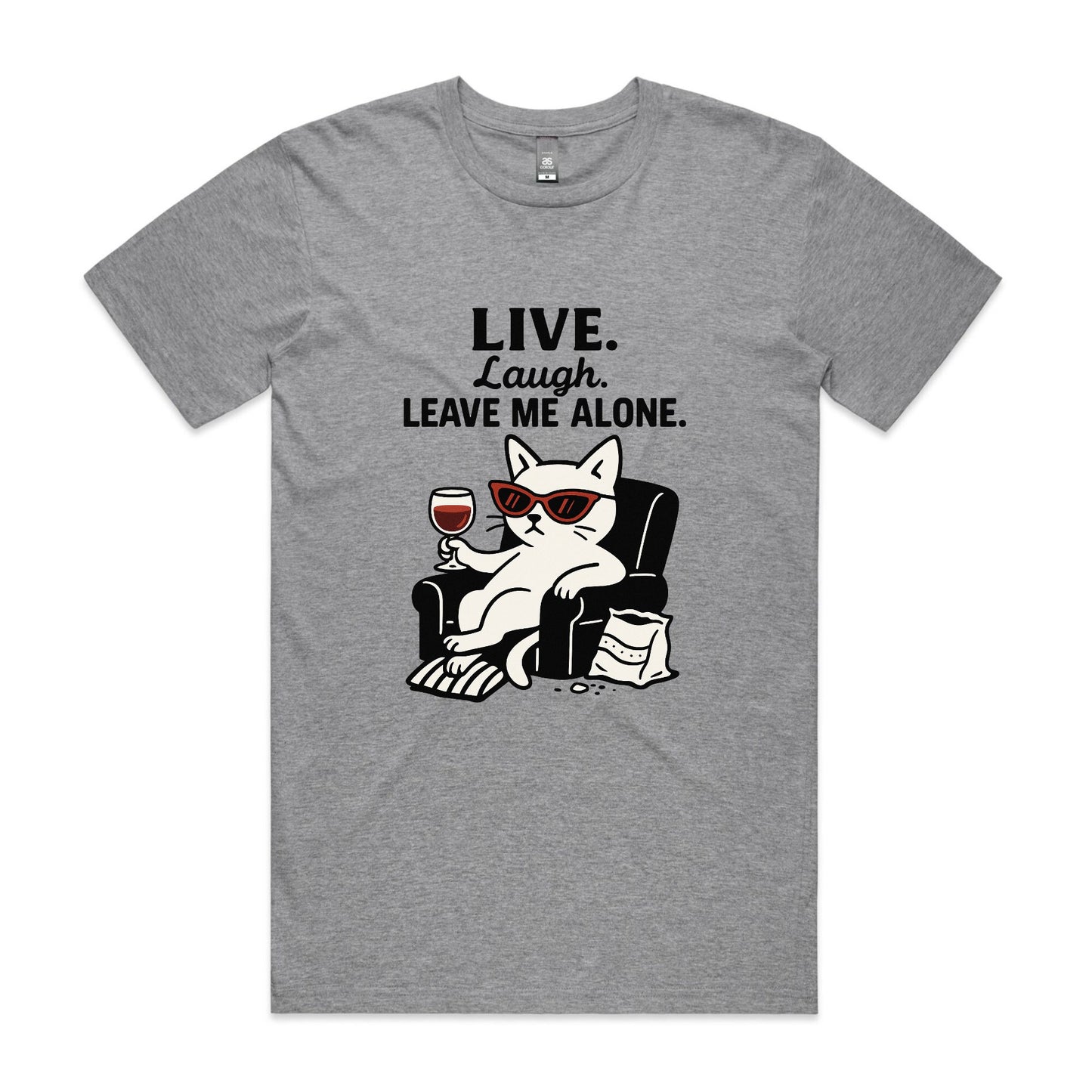 Live. Laugh. Leave Me Alone – Anti-Social Cat Tee