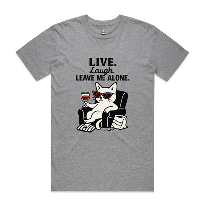 Live. Laugh. Leave Me Alone – Anti-Social Cat Tee