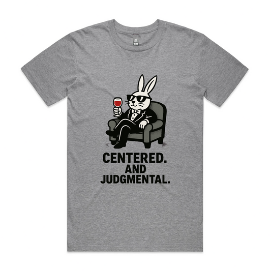 Centered. And Judgmental – Spiritual Bunny Tee