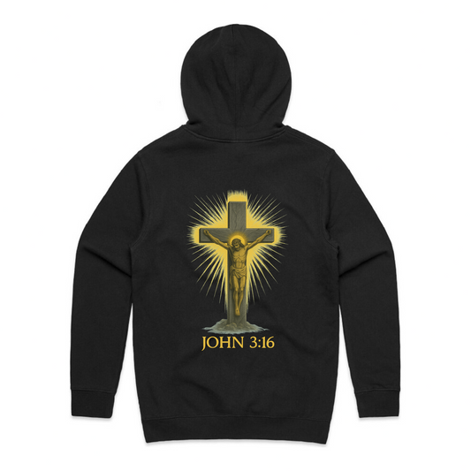 John 3:16 – Redeemed by Love Hoodie