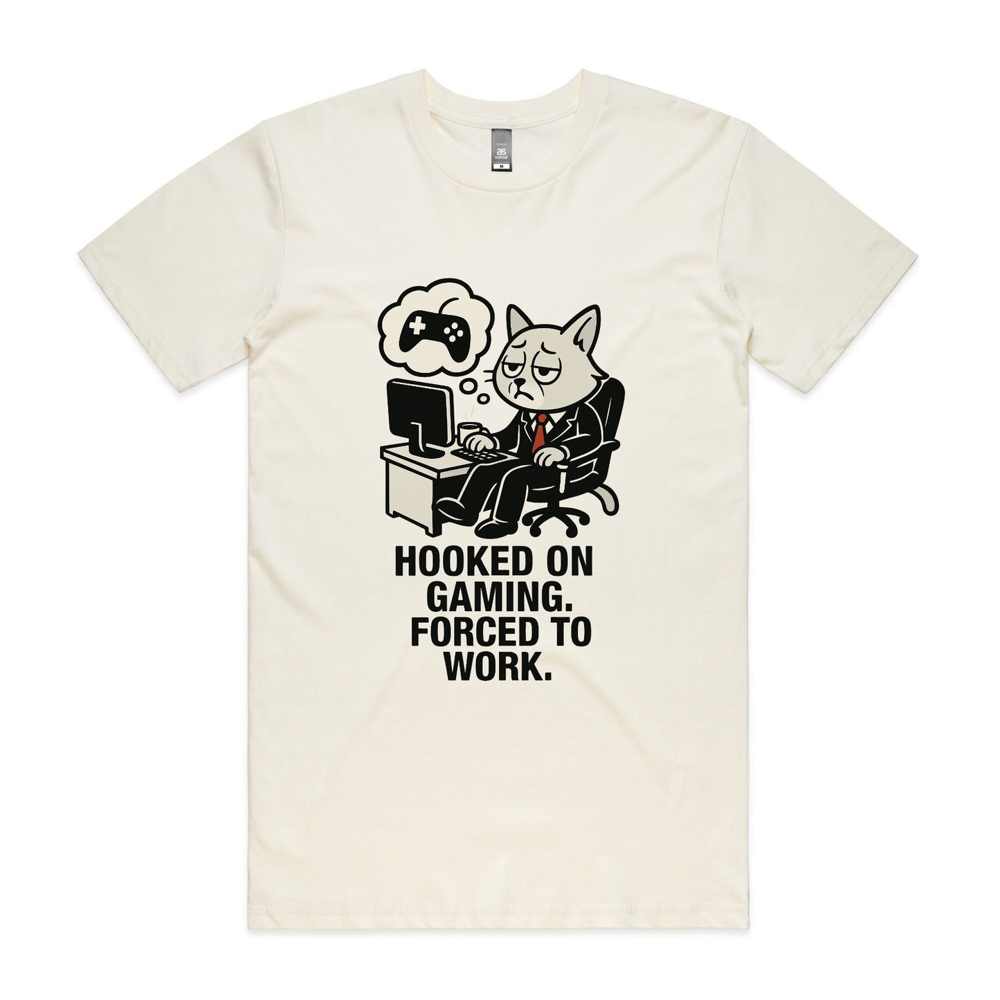 Hooked on Gaming – Cat Gamer Tee