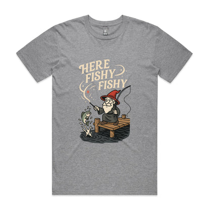 Here Fishy Fishy – Spellcaster Angler Tee