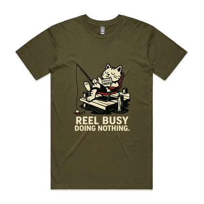 Reel Busy Doing Nothing – Cat Fishing Tee