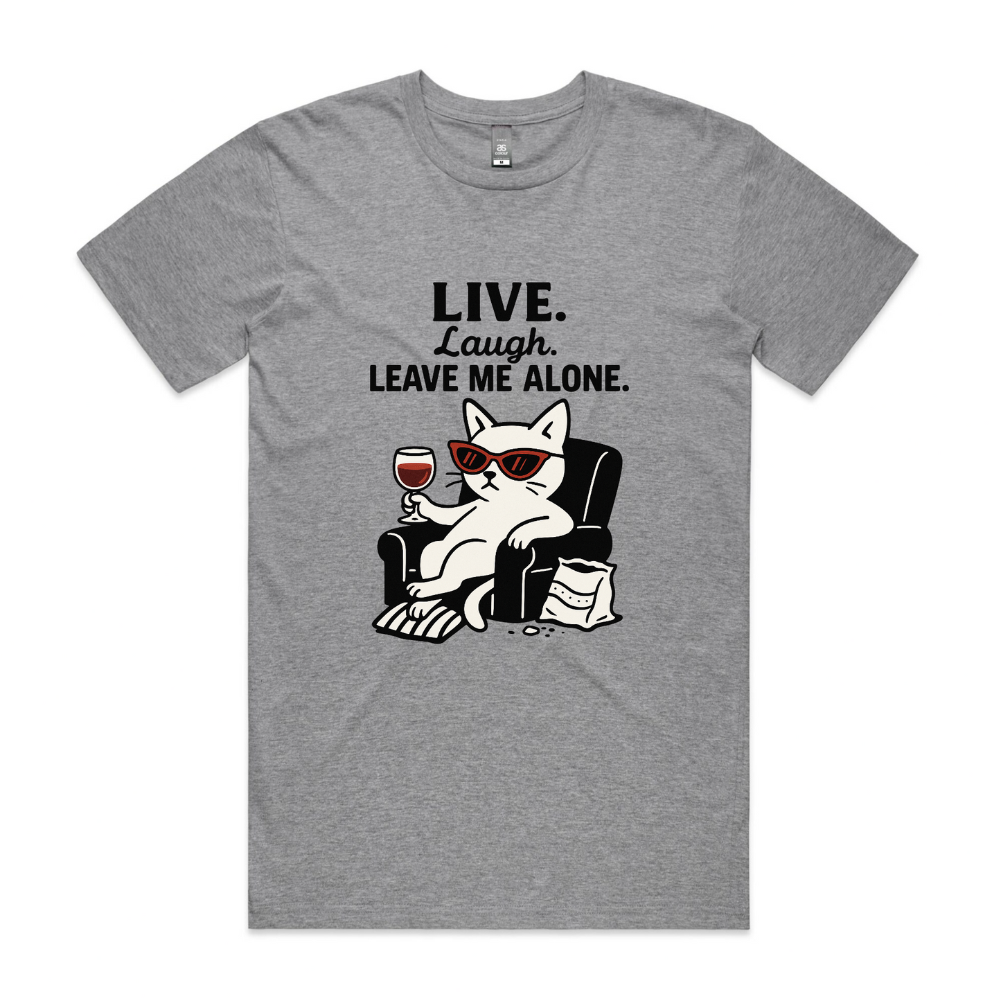 Live. Laugh. Leave Me Alone – Anti-Social Cat Tee