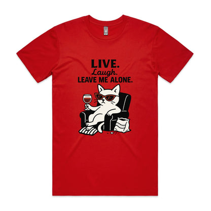 Live. Laugh. Leave Me Alone – Anti-Social Cat Tee