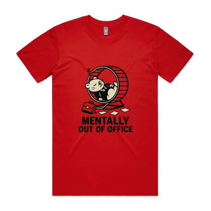 Mentally Out of Office – Hamster Wheel Tee