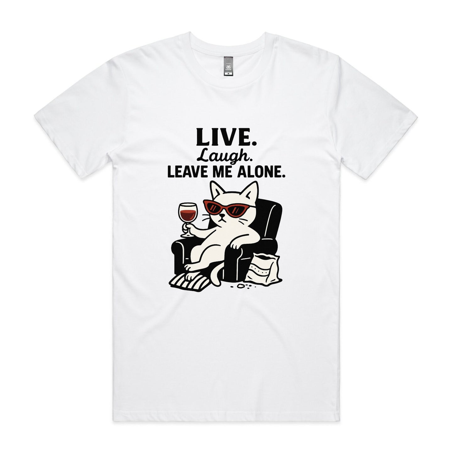 Live. Laugh. Leave Me Alone – Anti-Social Cat Tee