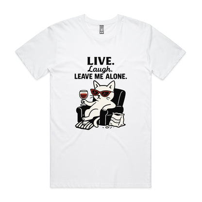 Live. Laugh. Leave Me Alone – Anti-Social Cat Tee