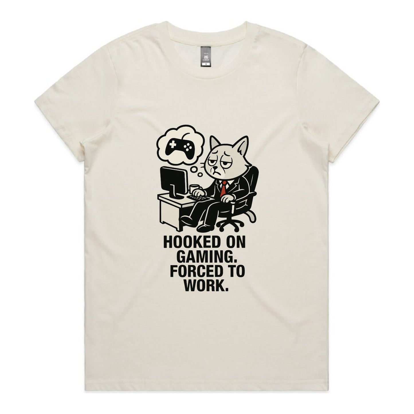 Hooked on Gaming – Women’s Cat Tee