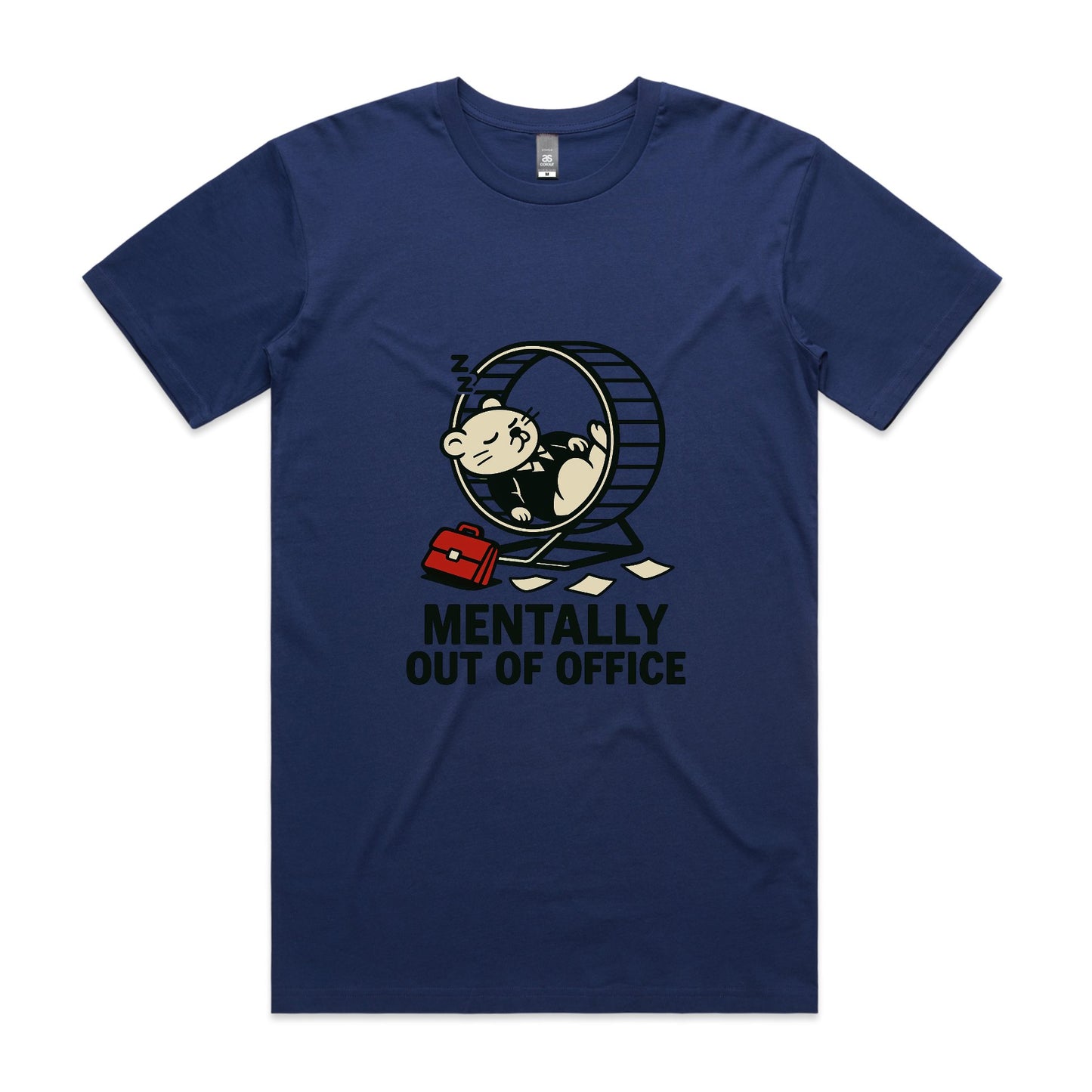 Mentally Out of Office – Hamster Wheel Tee