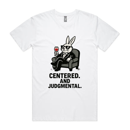 Centered. And Judgmental – Spiritual Bunny Tee