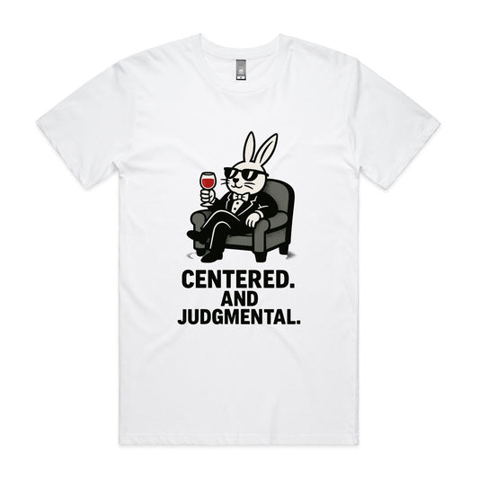 Centered. And Judgmental – Spiritual Bunny Tee