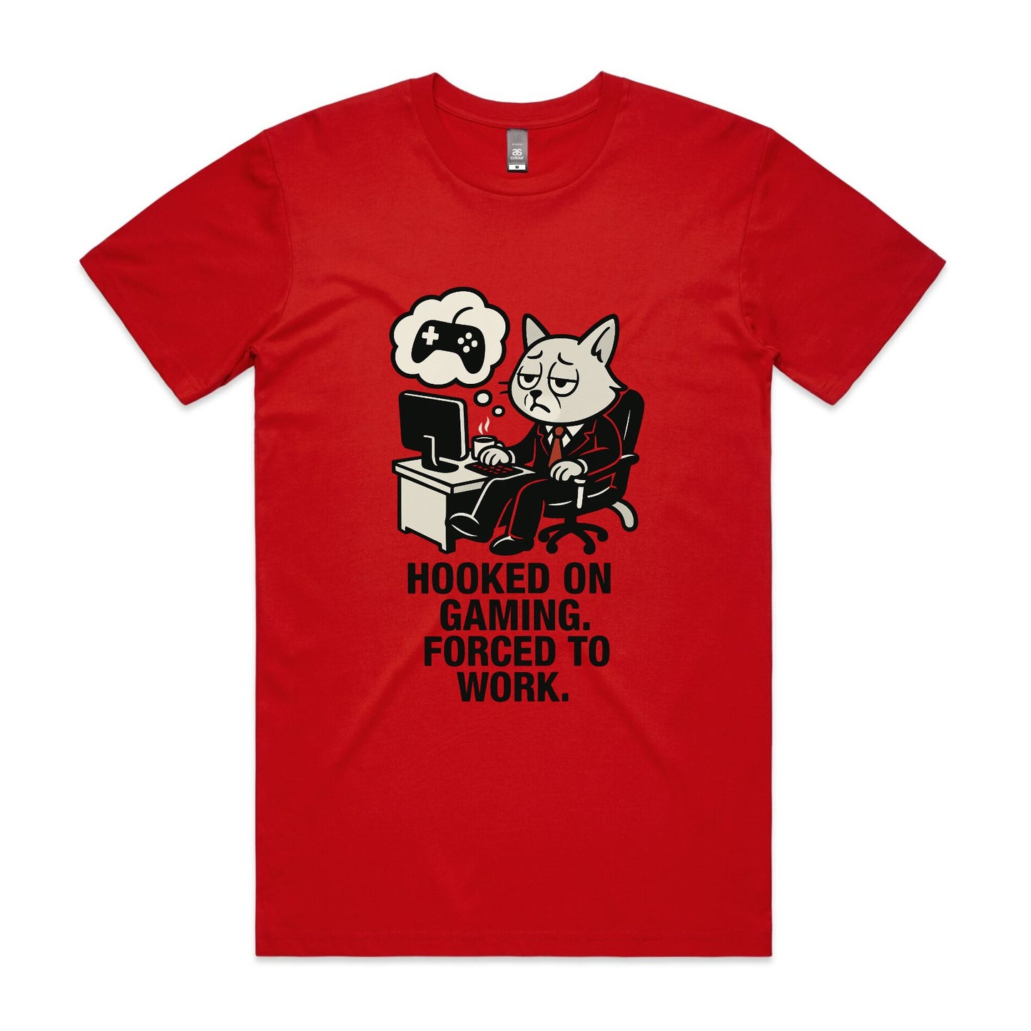 Hooked on Gaming – Cat Gamer Tee