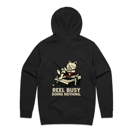 Reel Busy Doing Nothing – Cat Fishing Hoodie