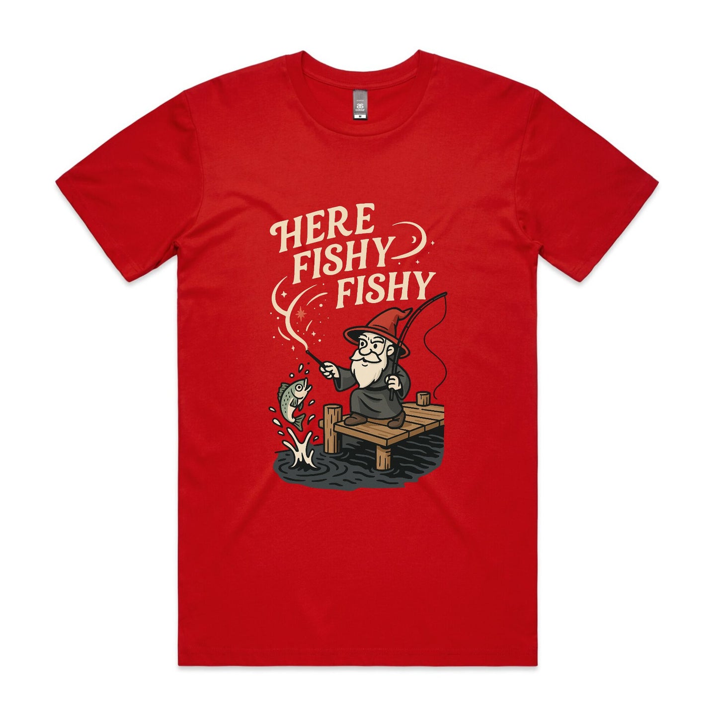 Here Fishy Fishy – Spellcaster Angler Tee